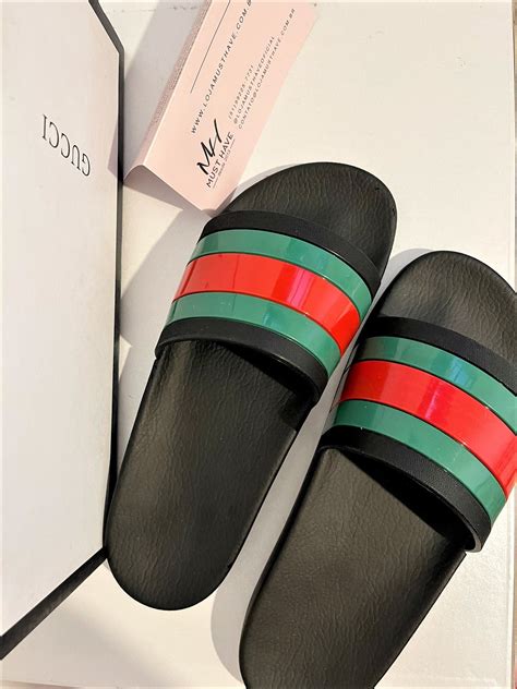 chinelo slide gucci|Gucci men's sliders.